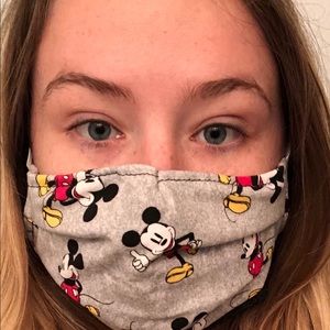 COPY - Mickey Mouse cotton tee material face cover